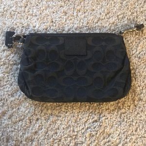 Black Coach Wristlet